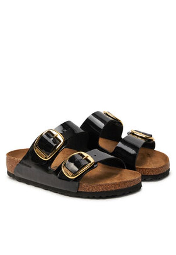 Birkenstock Klapki Arizona Big Buckle Bf 1027918 Czarny. Kolor: czarny. Materiał: skóra
