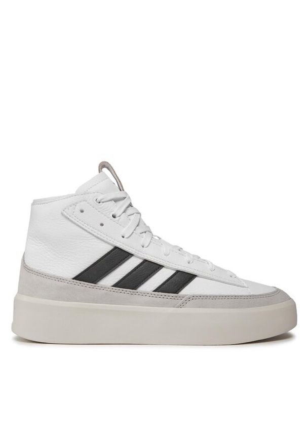 Adidas - adidas Sneakersy Znsored Hi IE7777 Biały. Kolor: biały. Materiał: skóra
