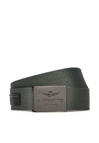 Aeronautica Militare Pasek Męski 251CI299CT3209 Zielony. Kolor: zielony. Materiał: materiał