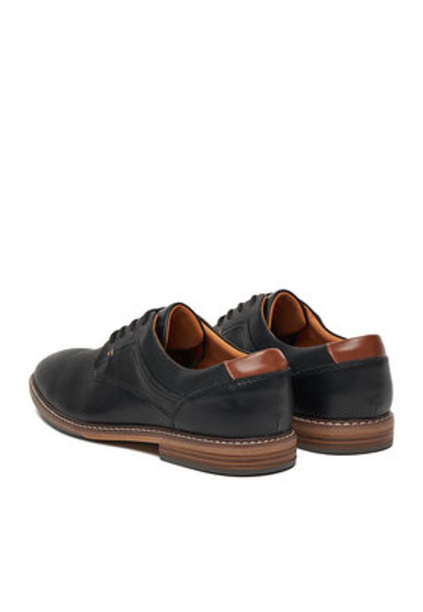 Lanetti Półbuty CEO-1896 124AM Czarny. Kolor: czarny. Materiał: materiał, syntetyk