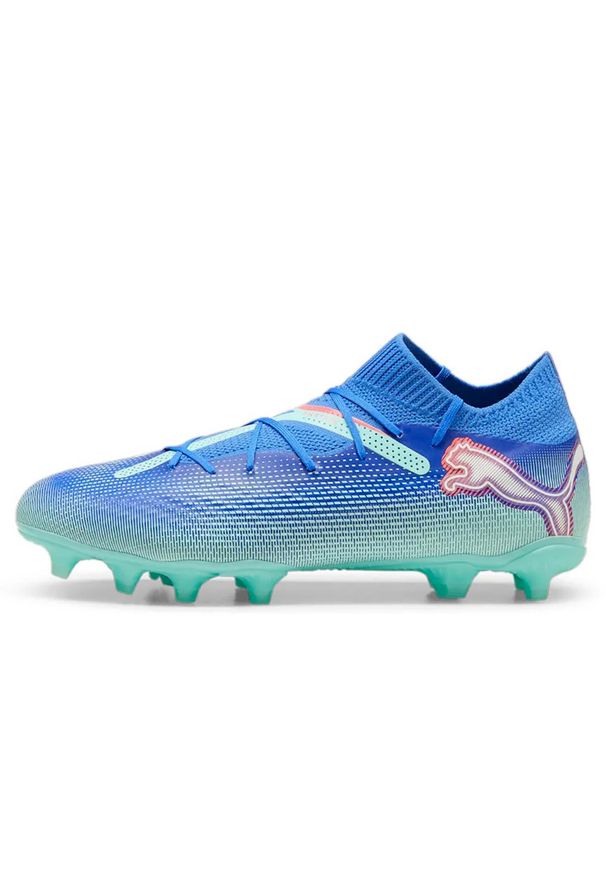 Buty Piłkarskie Puma Future 7 Pro Fg/Ag Dorosłych. Kolor: niebieski, zielony, wielokolorowy. Sport: piłka nożna