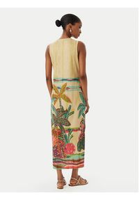 LOLA CASADEMUNT Sukienka letnia LS2616038 Beżowy jasny Regular Fit. Kolor: beżowy. Materiał: syntetyk. Sezon: lato #2