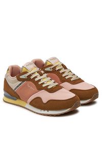 Pepe Jeans Sneakersy PLS4002 Brązowy. Kolor: brązowy. Materiał: materiał #3