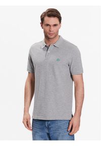 United Colors of Benetton - United Colors Of Benetton Polo 3089J3179 Szary Regular Fit. Typ kołnierza: polo. Kolor: szary. Materiał: bawełna #1