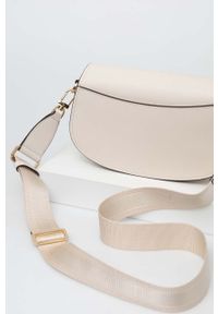 MICHAEL Michael Kors torebka skórzana kolor beżowy. Kolor: beżowy. Materiał: skórzane #2