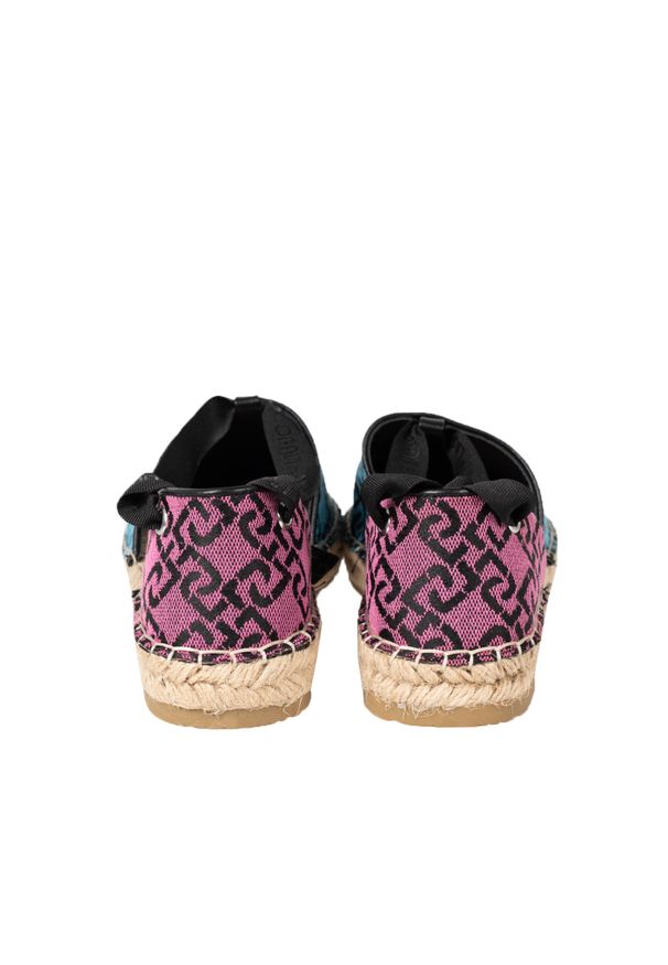 Liu Jo Espadryle "Vera 02" | SA2277 TX021 | Kobieta | Niebieski, Różowy. Nosek buta: okrągły. Kolor: wielokolorowy, różowy, niebieski. Materiał: skóra, tkanina. Wzór: aplikacja. Sezon: lato. Styl: klasyczny, elegancki