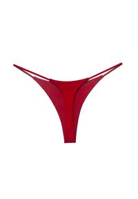 Intica - Stringi damskie z cienkimi paseczkami eleganckie i wygodne Inyong. Kolor: czerwony. Materiał: tkanina, materiał