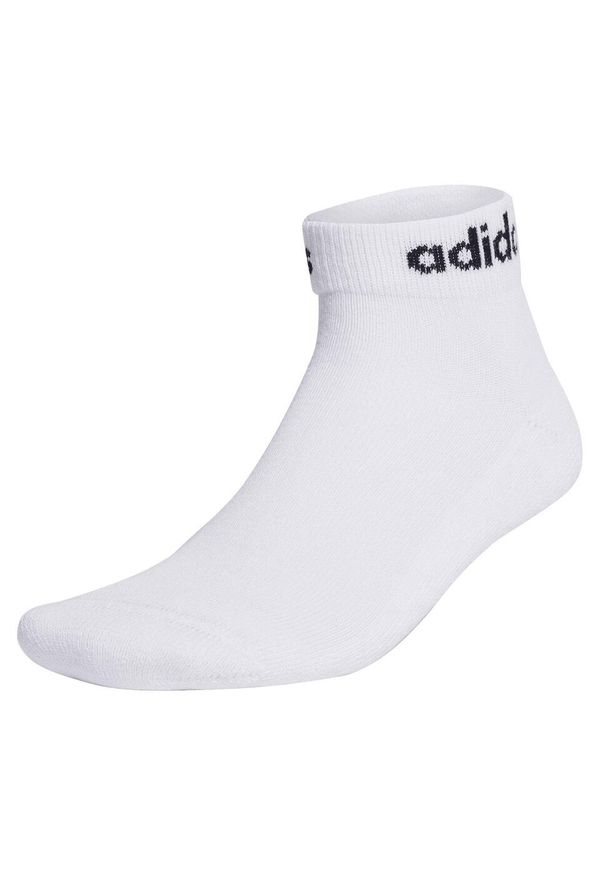 Adidas - Skarpety adidas Linear Ankle Socks Cushioned Socks 3p. Kolor: biały