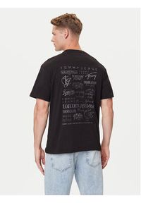 Tommy Jeans T-Shirt Archive Logos DM0DM21584 Czarny Relaxed Fit. Kolor: czarny. Materiał: bawełna #4