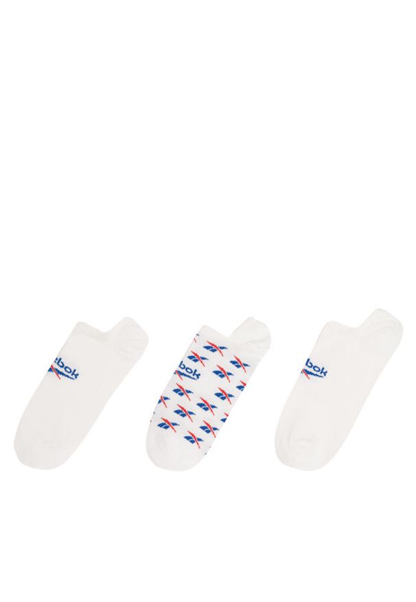 Reebok Zestaw 3 par stopek unisex CL FO Invisible Sock GG6680 Biały. Kolor: biały. Materiał: bawełna