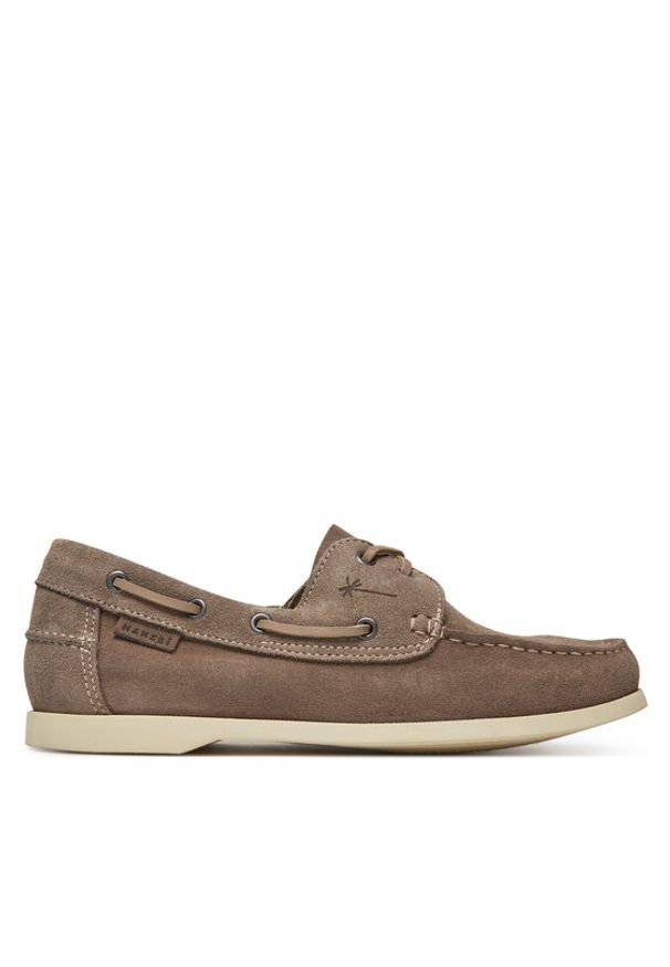 Manebi Mokasyny W 1.9 KM Brązowy. Kolor: brązowy. Materiał: zamsz, skóra