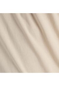 Koszulka męska New Balance MT51507TWF – beżowa. Kolor: beżowy. Materiał: bawełna, dresówka. Wzór: aplikacja, napisy #3