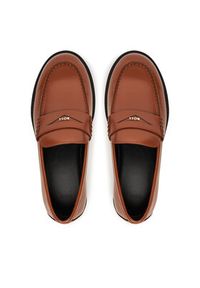 BOSS Mokasyny Eleri 50548761 Brązowy. Kolor: brązowy. Materiał: skóra #4