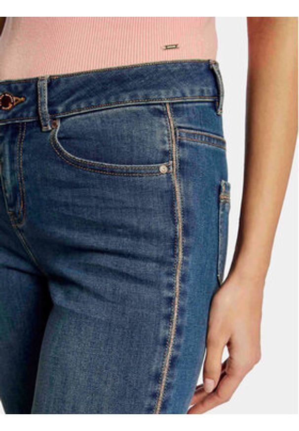 Morgan Jeansy 231-PCLEM Niebieski Slim Fit. Kolor: niebieski