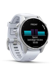 GARMIN - Garmin Fenix 8 AMOLED 43mm Srebrny. Rodzaj zegarka: smartwatch. Kolor: srebrny. Styl: sportowy, militarny #4