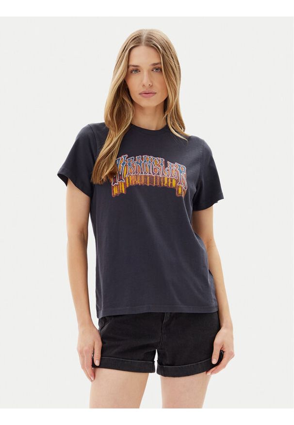 Wrangler T-Shirt Graphic 112362783 Czarny Regular Fit. Kolor: czarny. Materiał: bawełna