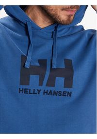 Helly Hansen Bluza Logo 33977 Niebieski Regular Fit. Kolor: niebieski. Materiał: bawełna #4