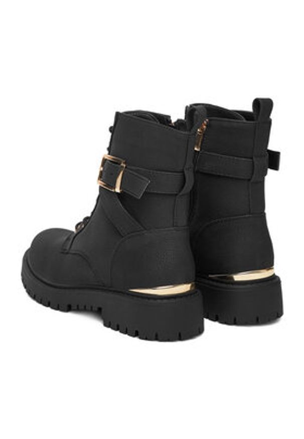 DeeZee Trzewiki 58022-1A Czarny. Kolor: czarny. Materiał: syntetyk, materiał