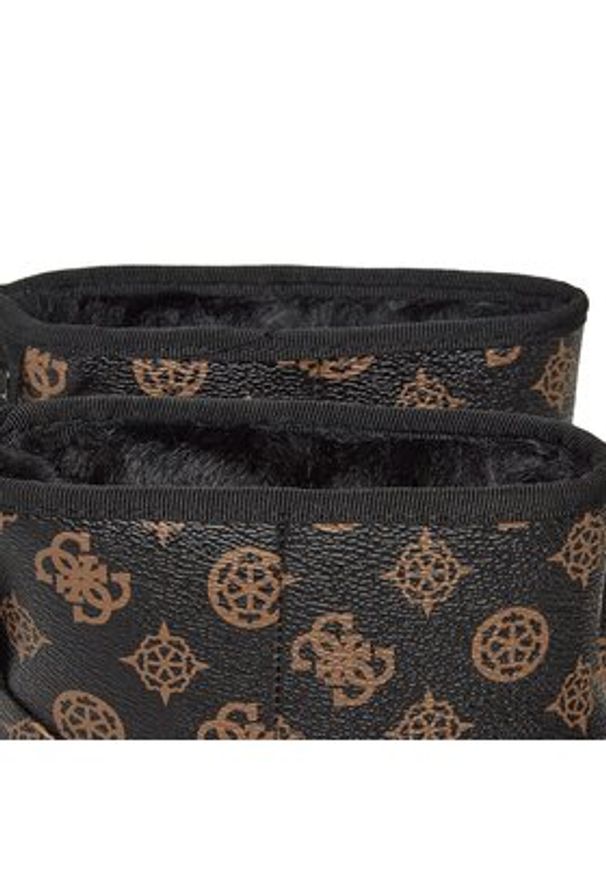 Guess Botki Jillan FL8JAL FAL10 Brązowy. Kolor: brązowy. Materiał: skóra