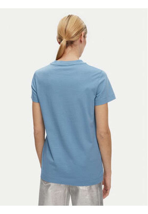Pinko - PINKO T-Shirt Start Niebieski Regular Fit. Kolor: niebieski. Materiał: bawełna