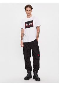 Hugo T-Shirt Dulive 50506989 Biały Regular Fit. Kolor: biały. Materiał: bawełna #6