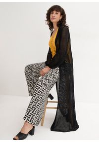 bonprix - Klapki. Kolor: czarny. Obcas: na obcasie. Wysokość obcasa: średni #1