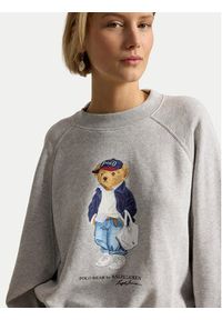 Polo Ralph Lauren Bluza 211A96185001 Szary Relaxed Fit. Typ kołnierza: polo. Kolor: szary. Materiał: bawełna #5