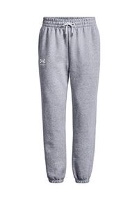 Under Armour Spodnie dresowe Essential Fleece Joggers 1373034 Szary Regular Fit. Kolor: szary. Materiał: dresówka #4