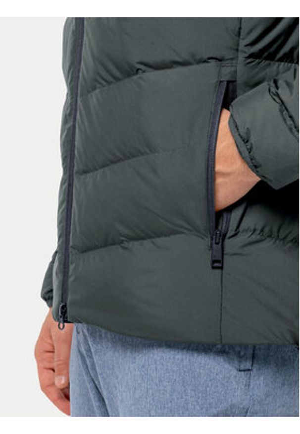 Jack Wolfskin Kurtka puchowa Colonius Jkt 1207431 Zielony Regular Fit. Kolor: zielony. Materiał: syntetyk