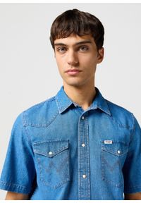 Wrangler - MESKA KOSZULA WRANGLER SS WESTERN SHIRT MID WASH 112362743 #2
