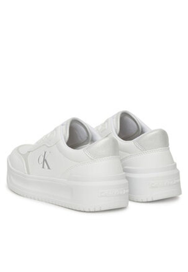 Calvin Klein Jeans Sneakersy V3A9-82021-1355X025 Biały. Kolor: biały. Materiał: skóra