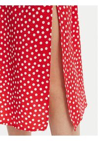 Morgan Sukienka codzienna 261-ROIS Czerwony Regular Fit. Okazja: na co dzień. Kolor: czerwony. Materiał: wiskoza. Typ sukienki: proste. Styl: casual #3