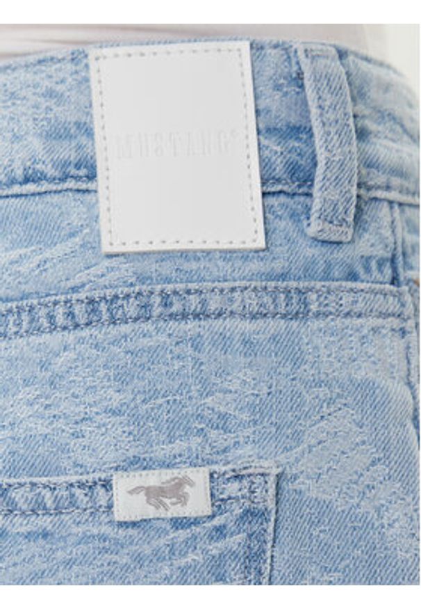 Mustang Jeansy Madison 1016002 Błękitny Wide Fit. Kolor: niebieski