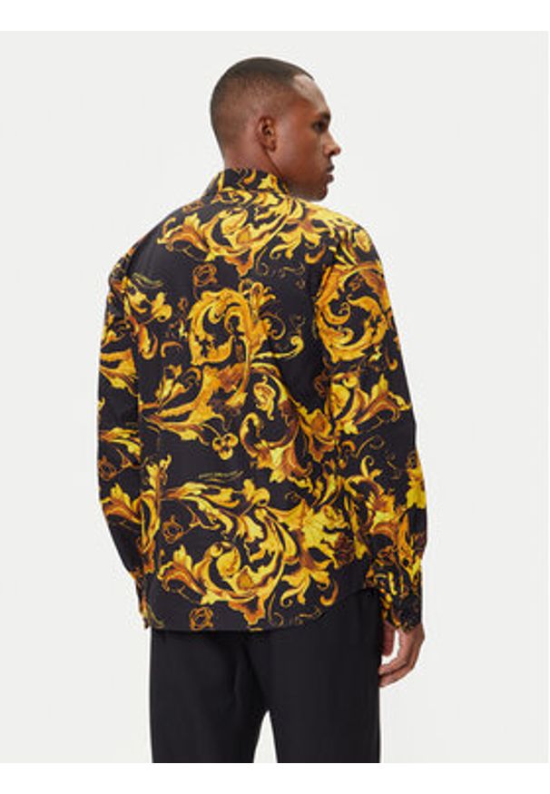 Versace Jeans Couture Koszula 79GAL2S0 NS698 Czarny Regular Fit. Kolor: czarny. Materiał: bawełna