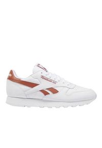 Buty męskie Reebok CL Lthr. Zapięcie: sznurówki. Kolor: biały, wielokolorowy. Materiał: guma, syntetyk, materiał. Szerokość cholewki: normalna