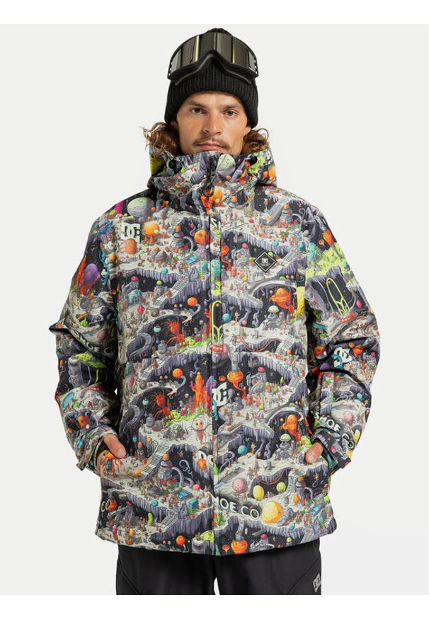 DC Shoes Kurtka narciarska Basic Print ADYTJ03097 Kolorowy Regular Fit. Materiał: syntetyk. Wzór: kolorowy, nadruk. Sport: narciarstwo