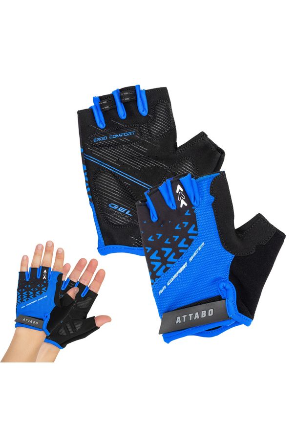 Rękawiczki rowerowe ATTABO Vito. Kolor: niebieski. Sport: kolarstwo