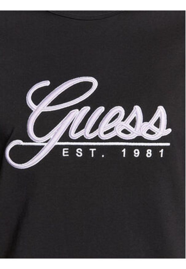 Guess T-Shirt 3D Embro M3GI25 K8FQ4 Czarny Regular Fit. Kolor: czarny. Materiał: bawełna