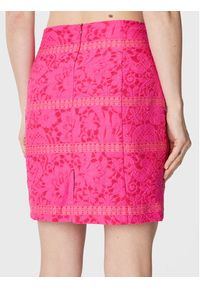 NAF NAF Spódnica mini Cybele THNJ81A Różowy Regular Fit. Kolor: różowy. Materiał: wiskoza #3