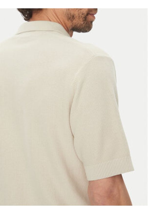 Only & Sons Polo Tony 22033571 Beżowy Regular Fit. Typ kołnierza: polo. Kolor: beżowy. Materiał: bawełna