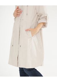 Unisono - Płaszcz z kapturem. Typ kołnierza: kaptur. Materiał: bawełna, tkanina. Długość rękawa: długi rękaw. Długość: długie. Wzór: gładki #3