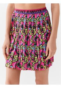 Versace Jeans Couture Spódnica plisowana 74HAE820 Różowy Regular Fit. Kolor: różowy. Materiał: syntetyk