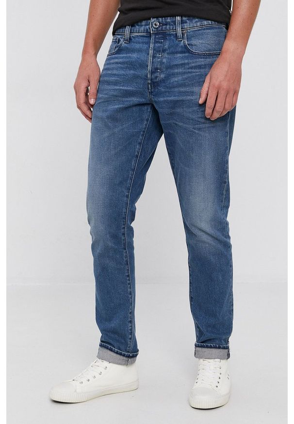 G-Star RAW - G-Star Raw Jeansy 3301 męskie. Kolor: niebieski