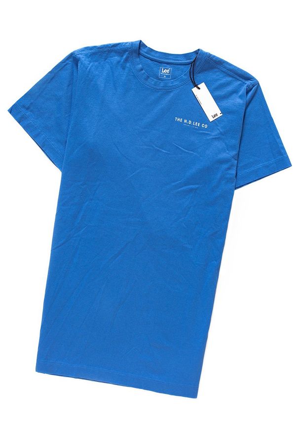 Lee - LEE T SHIRT DAMSKI LONG T CITY BLUE L42LEQ32 112109387