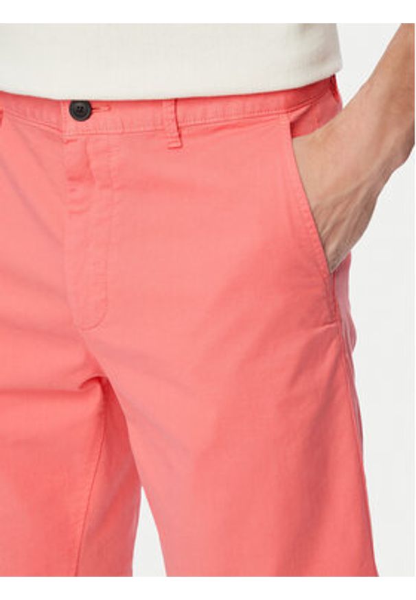 BOSS Szorty materiałowe 50536723 Czerwony jasny Slim Fit. Kolor: czerwony. Materiał: bawełna