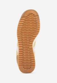 Renee - Żółte Sneakersy Ozdobione z Boku Paskami Ariene. Okazja: na co dzień. Zapięcie: pasek. Kolor: żółty. Materiał: jeans, materiał. Wzór: aplikacja. Sezon: wiosna #5