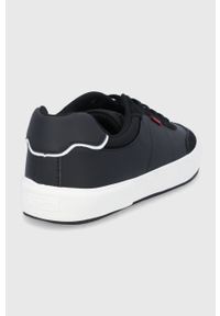 Levi's® - Levi's Buty Munro kolor czarny. Okazja: na spotkanie biznesowe. Nosek buta: okrągły. Zapięcie: sznurówki. Kolor: czarny. Materiał: guma. Sport: bieganie