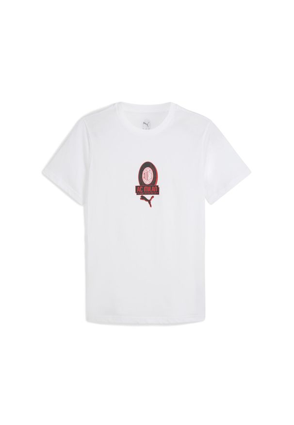 Puma - Męska koszulka AC Milan FtblCulture PUMA. Kolor: czerwony, biały, wielokolorowy. Sport: bieganie