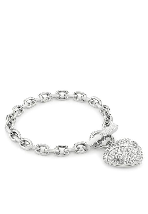 Bransoletka Guess. Materiał: srebrne. Kolor: srebrny