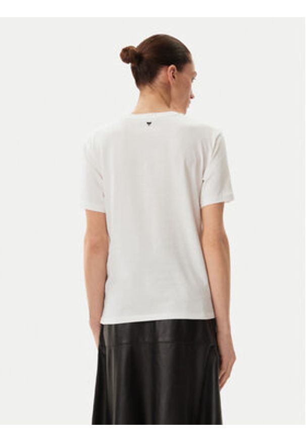 Max Mara T-Shirt 2515971042650 Biały Regular Fit. Kolor: biały. Materiał: bawełna